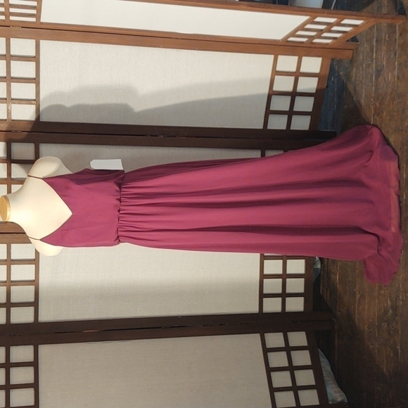 After Six Chiffon Blouson Body Full Length Dress Sz 12 Long  NWT - Picture 1 of 13